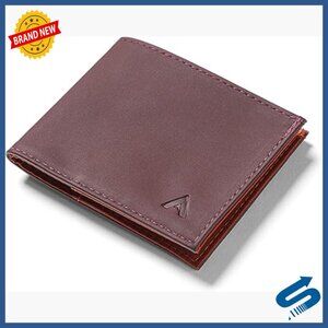 Slim RFID Blocking Leather Bifold Wallet Holds 10+ Cards Front Pocket
